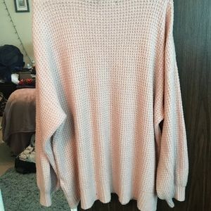 American Eagle Oversized Pink Sweater
